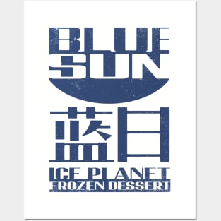 Blue Sun Ice Planet Dessert Posters and Art